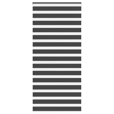VidaXL Zebra-Rollo 105x230 cm Stoffbreite 100,9 cm Schwarz