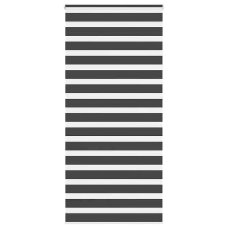VidaXL Zebra-Rollo 115x230 cm Stoffbreite 110,9 cm Schwarz