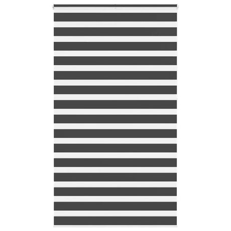 VidaXL Zebra-Rollo 125x230 cm Stoffbreite 120,9 cm Schwarz