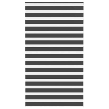 VidaXL Zebra-Rollo 130x230 cm Stoffbreite 125,9 cm Schwarz