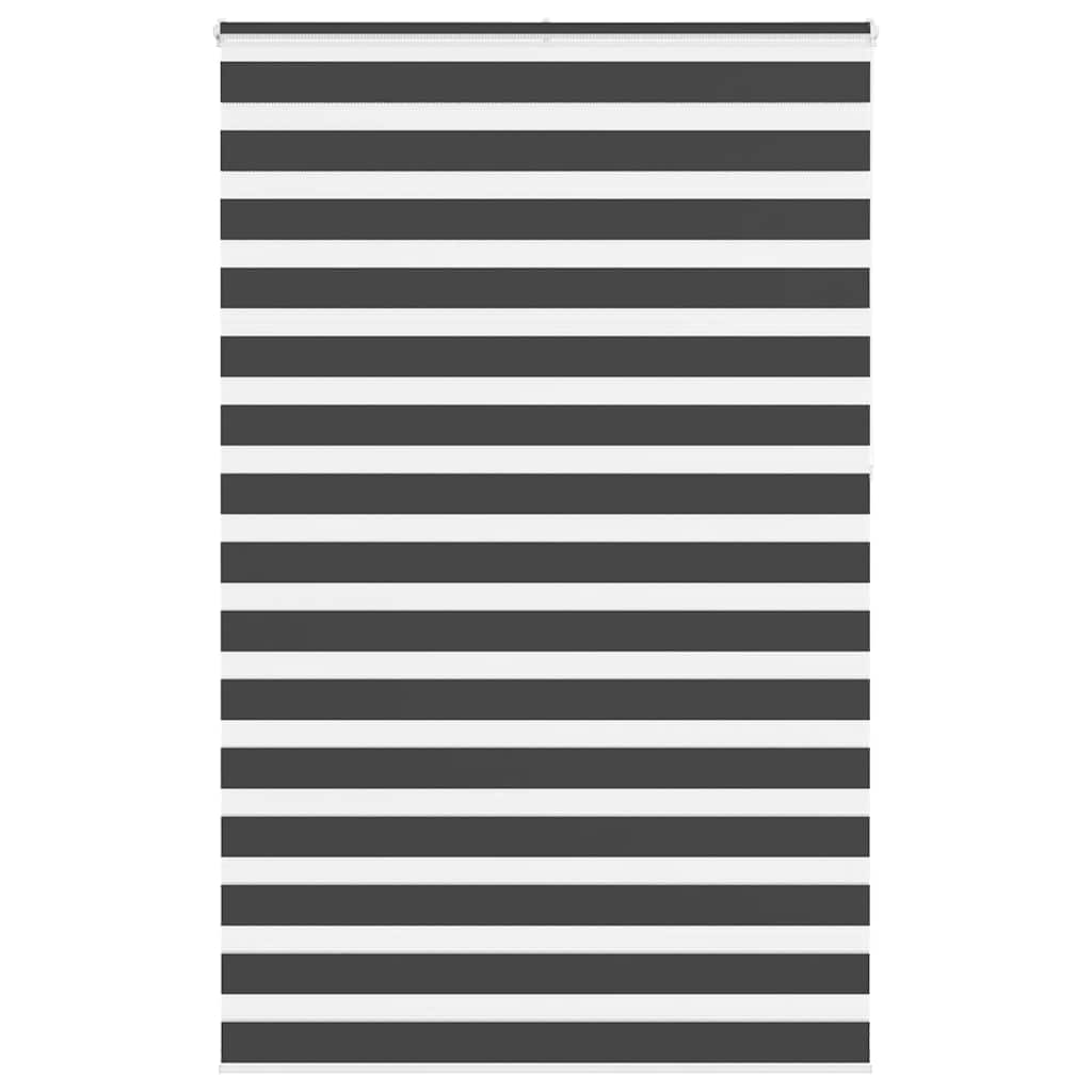 VidaXL Zebra-Rollo 145x230 cm Stoffbreite 140,9 cm Schwarz