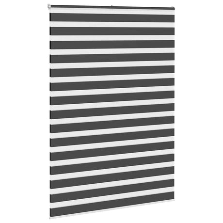 Vidaxx Zebra-Rollo 155x230 cm Stoffbreite 150,9 cm schwarz