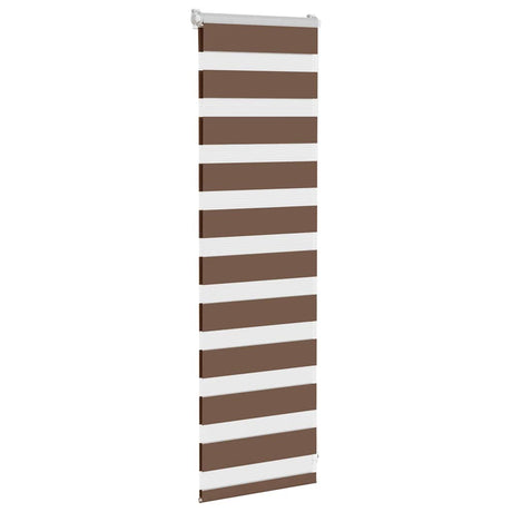 Vidaxx Zebra-Rollo 45x100 cm Stoffbreite 40,9 cm Polyester braun