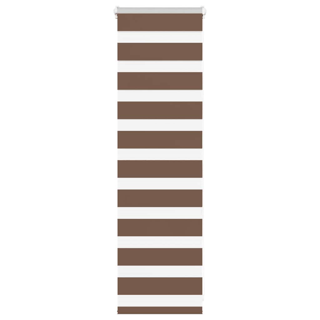 Vidaxx Zebra-Rollo 50x100 cm Stoffbreite 45,9 cm Polyester braun