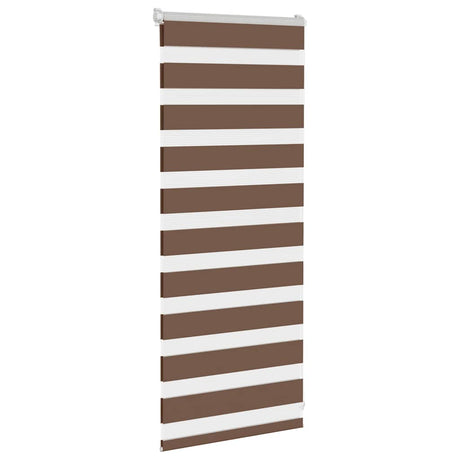 Vidaxx Zebra-Rollo 55x100 cm Stoffbreite 50,9 cm Polyester braun