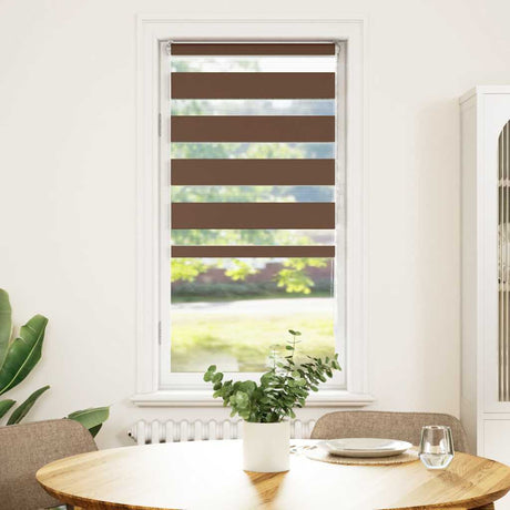 Vidaxx Zebra-Rollo 65x100 cm Stoffbreite 60,9 cm Polyester braun