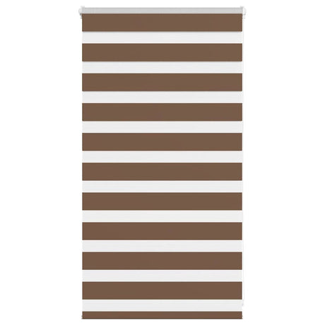 Vidaxx Zebra-Rollo 85x100 cm Stoffbreite 80,9 cm Polyester braun