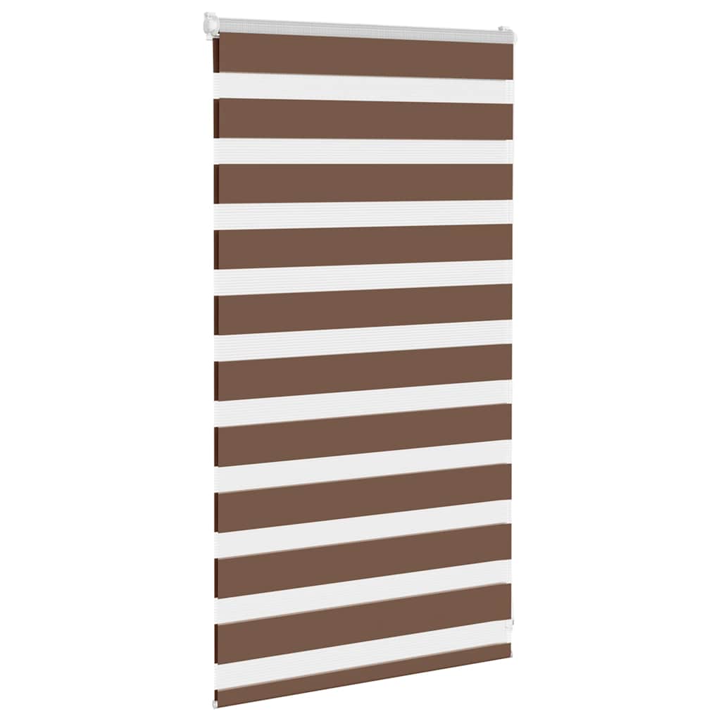 Vidaxx Zebra-Rollo 85x100 cm Stoffbreite 80,9 cm Polyester braun