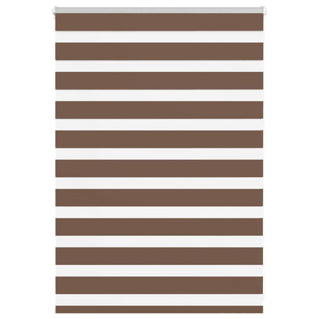 Vidaxx Zebra-Rollo 100x100 cm Stoffbreite 95,9 cm Polyester braun