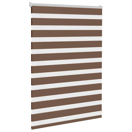Vidaxx Zebra-Rollo 100x100 cm Stoffbreite 95,9 cm Polyester braun