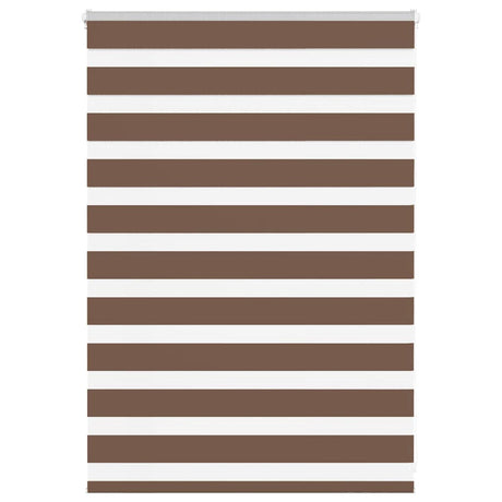 VidaXL Zebra-Rollo 105x100 cm Stoffbreite 100,9 cm Polyester braun