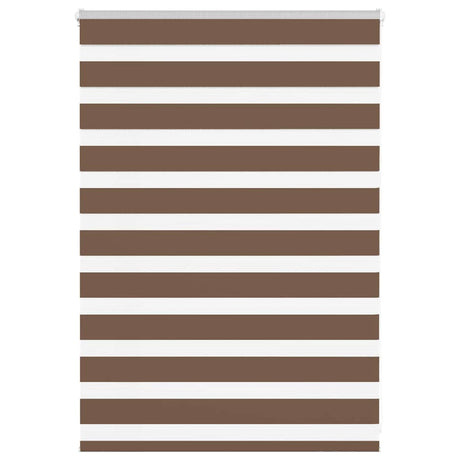 VidaXL Zebra-Rollo 110x100 cm Stoffbreite 105,9 cm Polyester braun