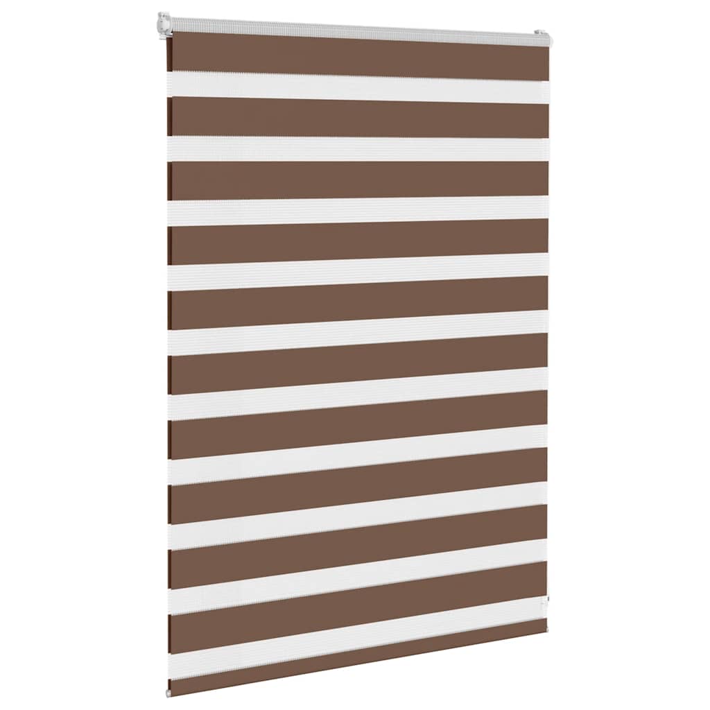 VidaXL Zebra-Rollo 110x100 cm Stoffbreite 105,9 cm Polyester braun