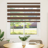 VidaXL Zebra-Rollo 120x100 cm Stoffbreite 115,9 cm Polyester braun