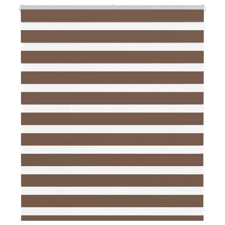 VidaXL Zebra-Rollo 130x100 cm Stoffbreite 125,9 cm Polyester braun