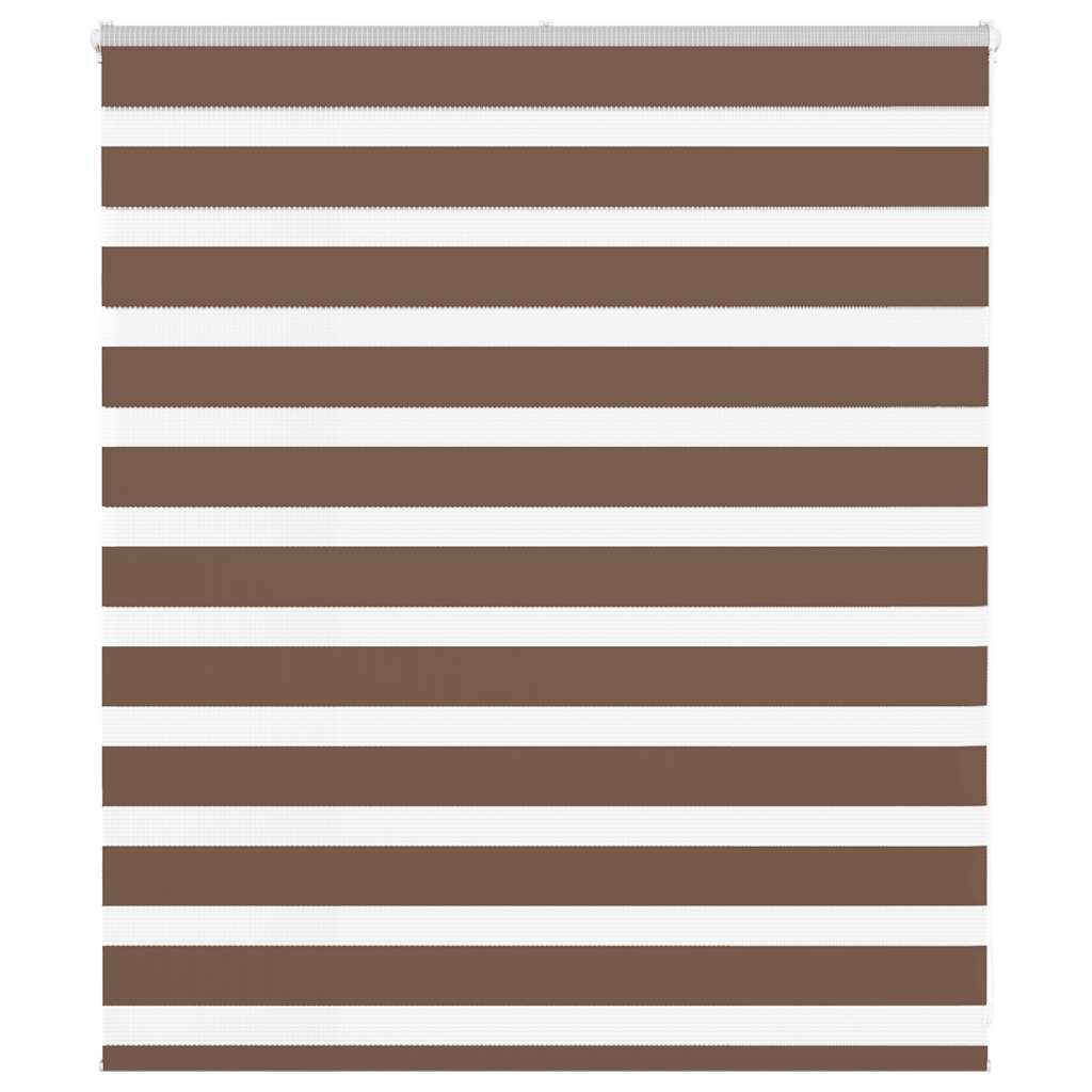 VidaXL Zebra-Rollo 135x100 cm Stoffbreite 130,9 cm Polyester braun