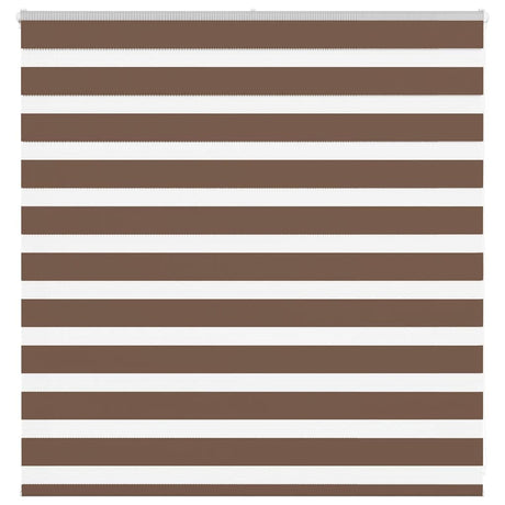 VidaXL Zebra-Rollo 140x100 cm Stoffbreite 135,9 cm Polyester braun