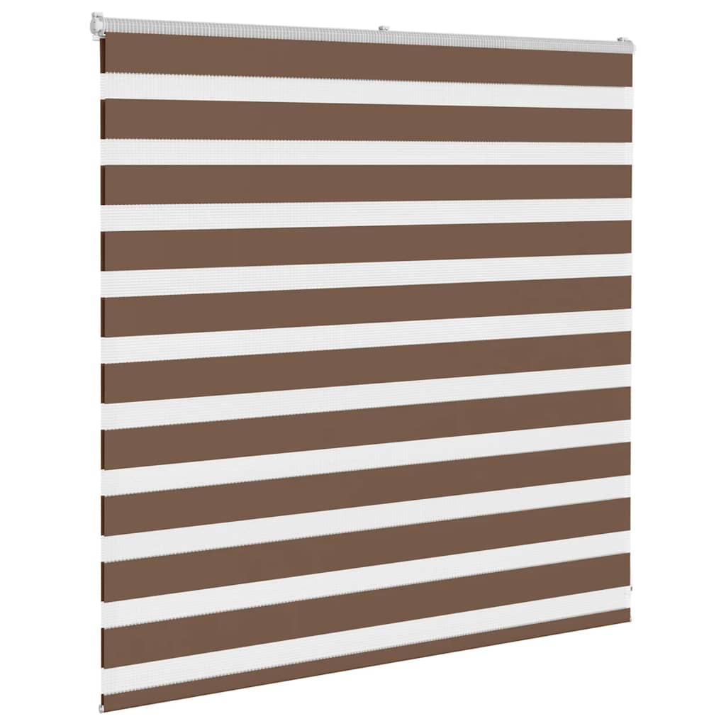 VidaXL Zebra-Rollo 145x100 cm Stoffbreite 140,9 cm Polyester braun
