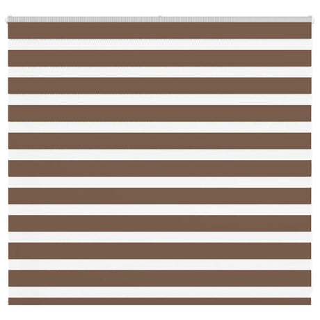 VidaXL Zebra-Rollo 155x100 cm Stoffbreite 150,9 cm Polyester braun