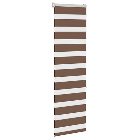 VidaXL Zebra-Rollo 40x150 cm Stoffbreite 35,9 cm Polyester braun