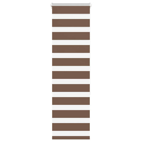 VidaXL Zebra-Rollo 45x150 cm Stoffbreite 40,9 cm Polyester braun