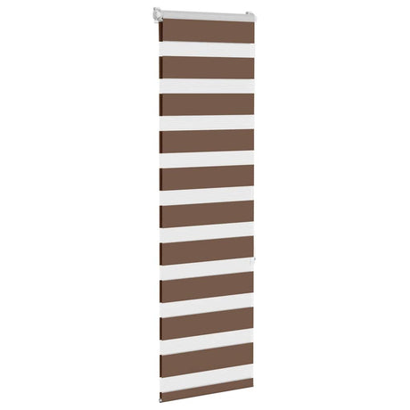 VidaXL Zebra-Rollo 45x150 cm Stoffbreite 40,9 cm Polyester braun