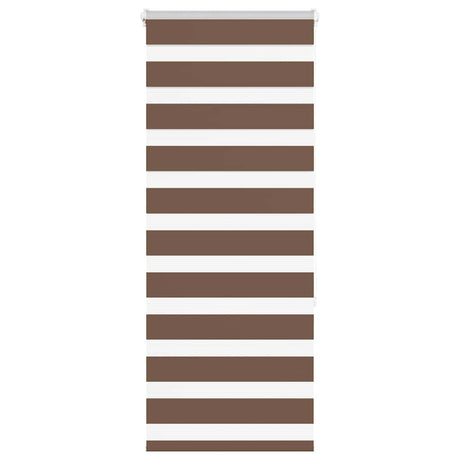 Vidaxx Zebra-Rollo 55x150 cm Stoffbreite 50,9 cm Polyester braun