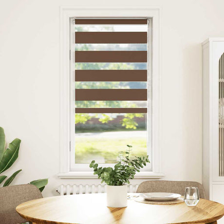 Vidaxx Zebra-Rollo 55x150 cm Stoffbreite 50,9 cm Polyester braun
