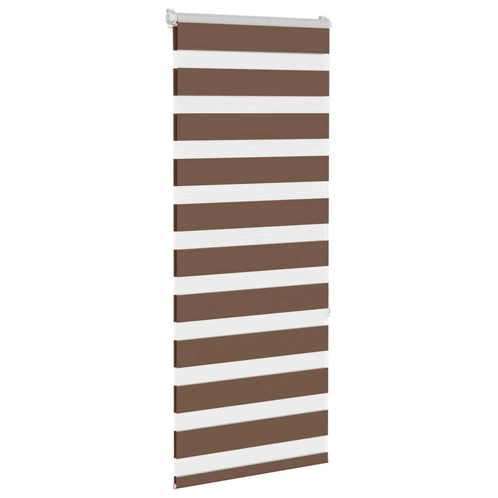 Vidaxx Zebra-Rollo 55x150 cm Stoffbreite 50,9 cm Polyester braun