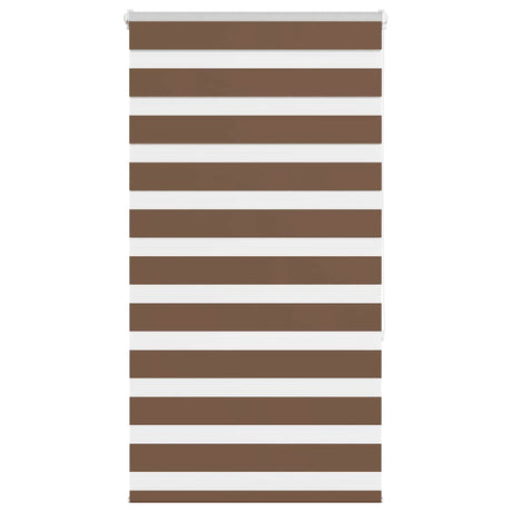 Vidaxx Zebra-Rollo 85x150 cm Stoffbreite 80,9 cm Polyester braun