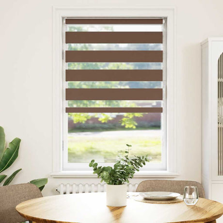 Vidaxx Zebra-Rollo 85x150 cm Stoffbreite 80,9 cm Polyester braun