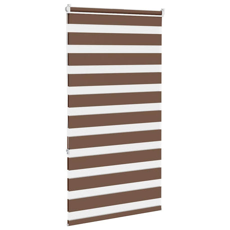 Vidaxx Zebra-Rollo 85x150 cm Stoffbreite 80,9 cm Polyester braun
