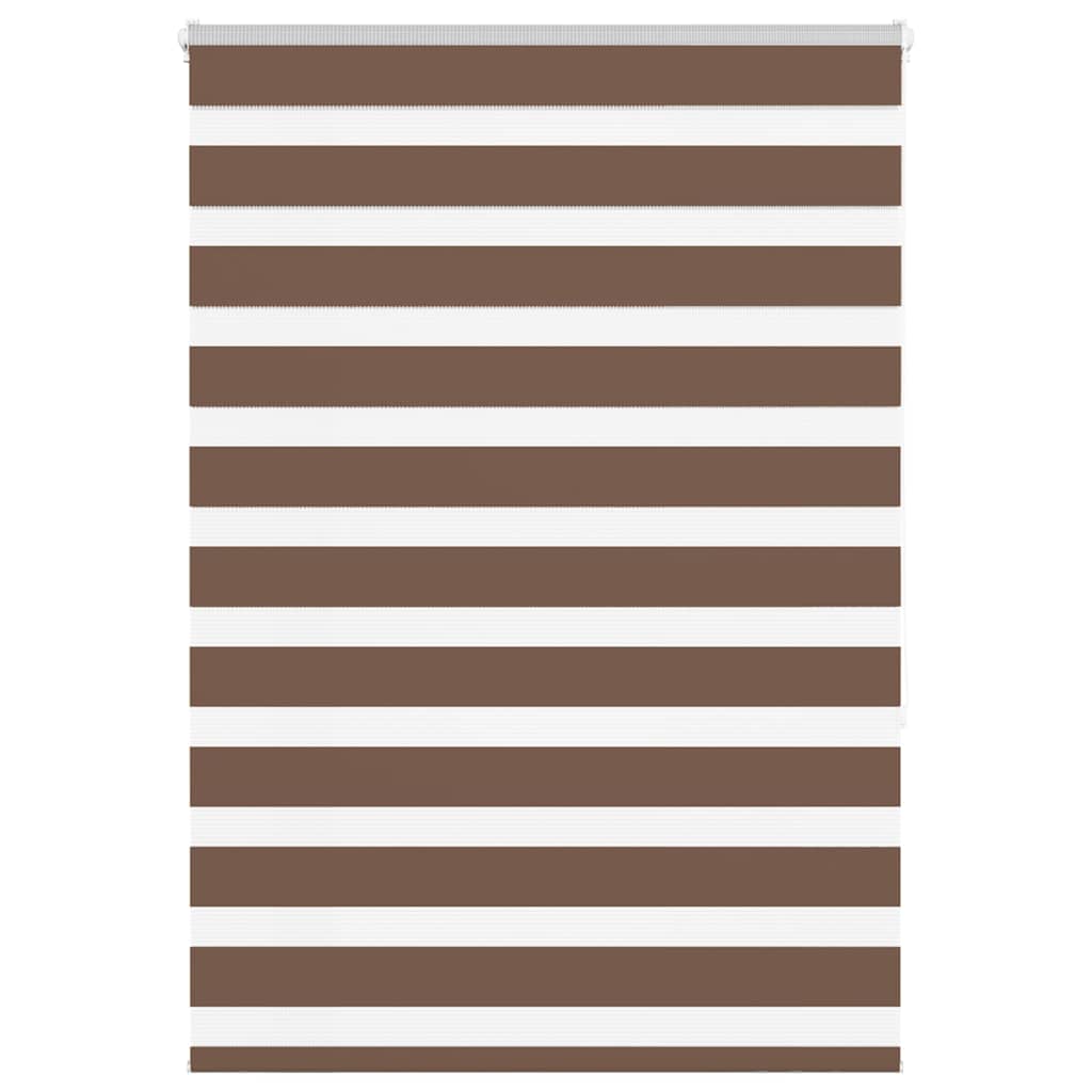 VidaXL Zebra-Rollo 105x150 cm Stoffbreite 100,9 cm Polyester braun