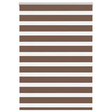 VidaXL Zebra-Rollo 105x150 cm Stoffbreite 100,9 cm Polyester braun