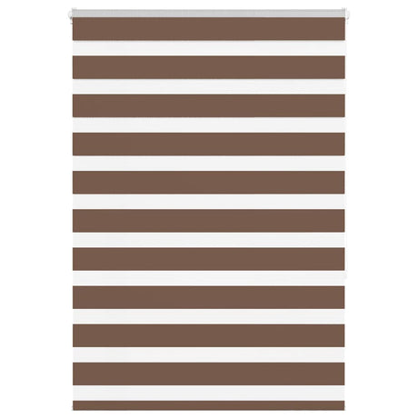 VidaXL Zebra-Rollo 105x150 cm Stoffbreite 100,9 cm Polyester braun