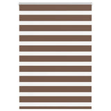 VidaXL Zebra-Rollo 110x150 cm Stoffbreite 105,9 cm Polyester braun