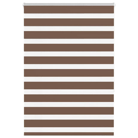 VidaXL Zebra-Rollo 110x150 cm Stoffbreite 105,9 cm Polyester braun
