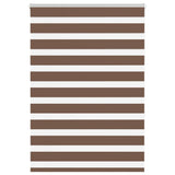 VidaXL Zebra-Rollo 115x150 cm Stoffbreite 110,9 cm Polyester braun