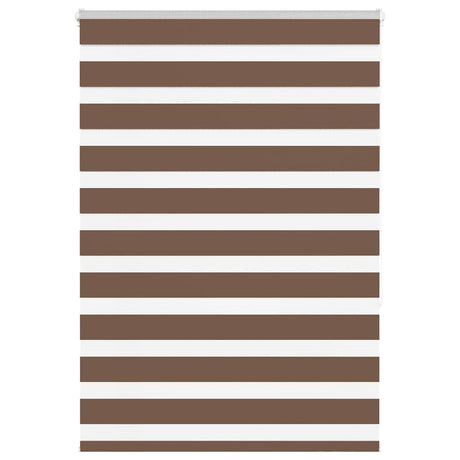 VidaXL Zebra-Rollo 115x150 cm Stoffbreite 110,9 cm Polyester braun