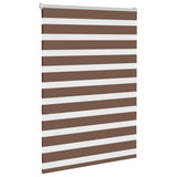 VidaXL Zebra-Rollo 115x150 cm Stoffbreite 110,9 cm Polyester braun