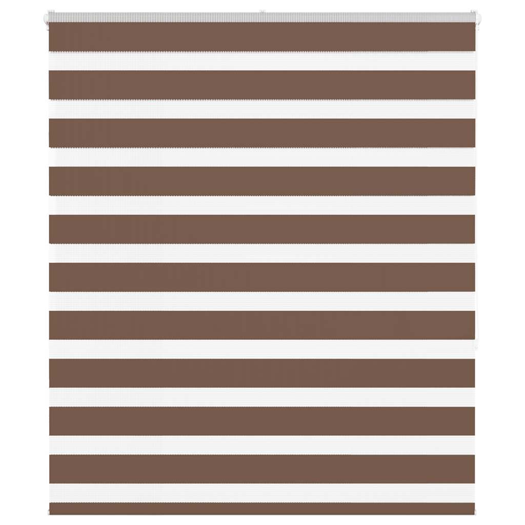 VidaXL Zebra-Rollo 120x150 cm Stoffbreite 115,9 cm Polyester braun