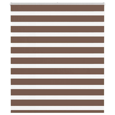 VidaXL Zebra-Rollo 120x150 cm Stoffbreite 115,9 cm Polyester braun