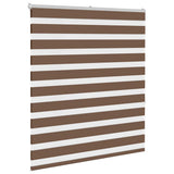 VidaXL Zebra-Rollo 120x150 cm Stoffbreite 115,9 cm Polyester braun
