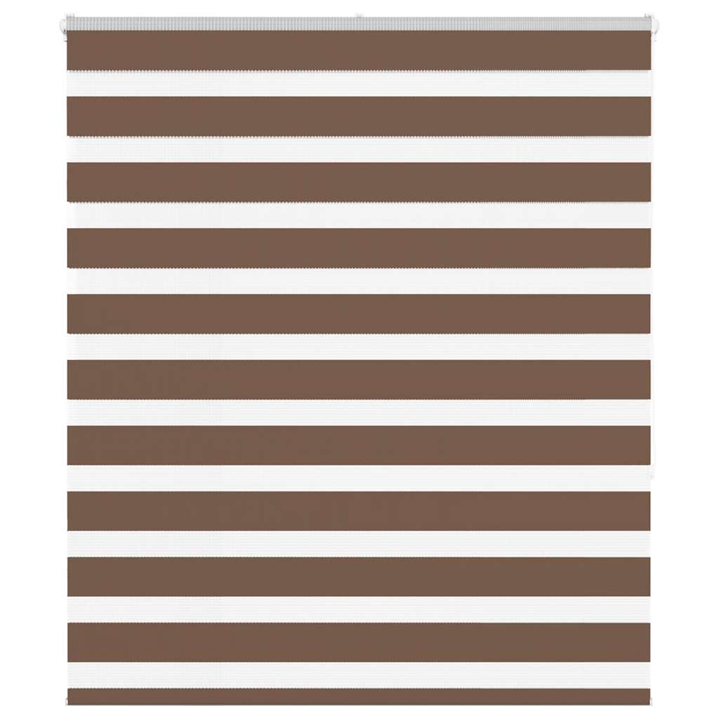 VidaXL Zebra-Rollo 125x150 cm Stoffbreite 120,9 cm Polyester braun