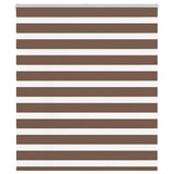 VidaXL Zebra-Rollo 125x150 cm Stoffbreite 120,9 cm Polyester braun
