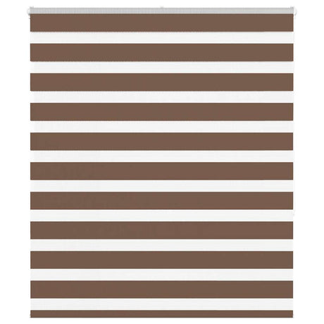VidaXL Zebra-Rollo 125x150 cm Stoffbreite 120,9 cm Polyester braun