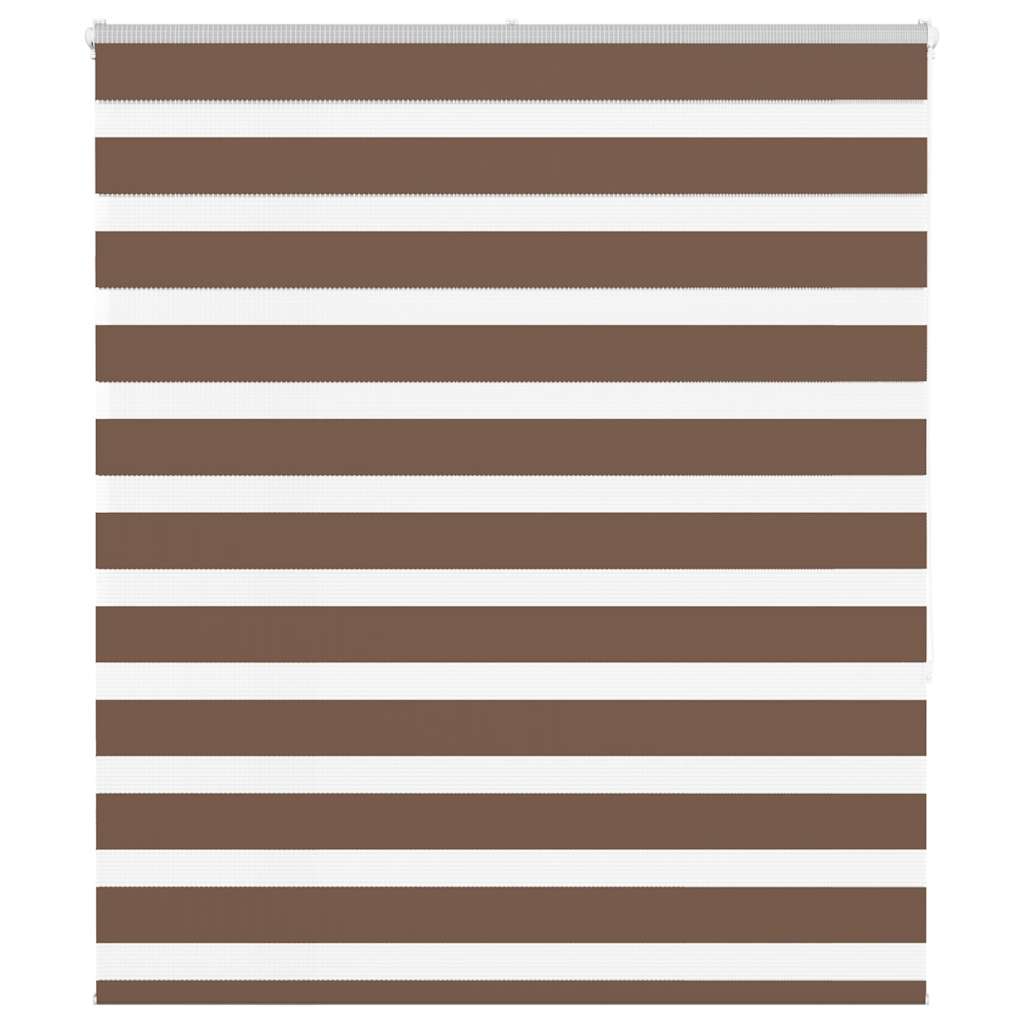VidaXL Zebra-Rollo 135x150 cm Stoffbreite 130,9 cm Polyester braun