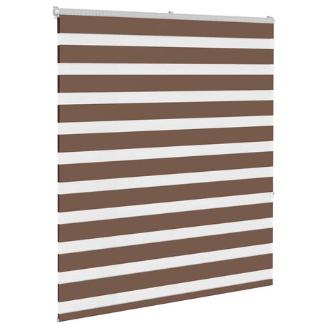 VidaXL Zebra-Rollo 135x150 cm Stoffbreite 130,9 cm Polyester braun