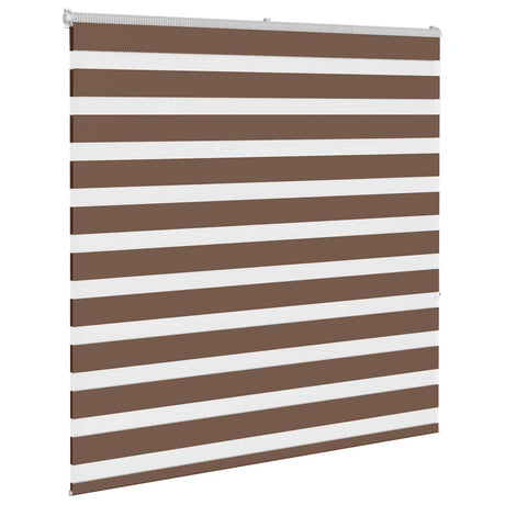 VidaXL Zebra-Rollo 145x150 cm Stoffbreite 140,9 cm Polyester braun