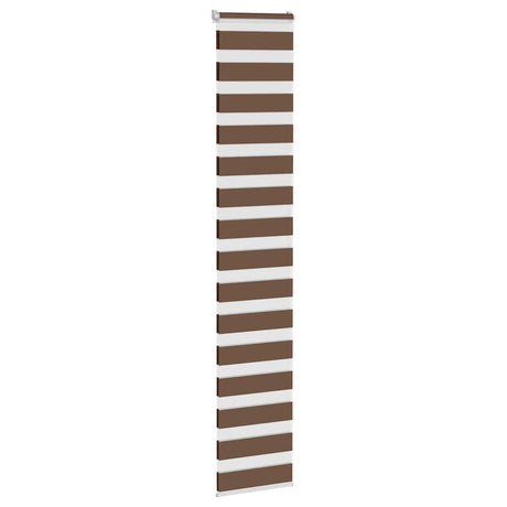Vidaxx Zebra-Rollo 40x200 cm Stoffbreite 35,9 cm Polyester braun